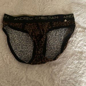 Andrew Christian animal print brief